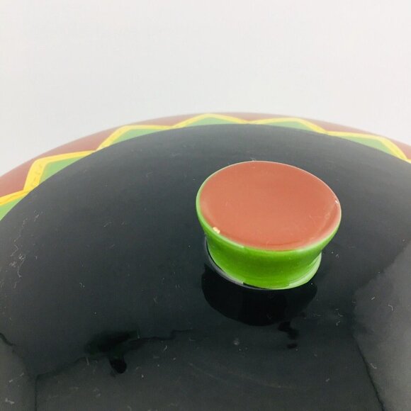 THE MAIN INGREDIENTS Southwestern Chili Peppers Stoneware Large Lid Serving Bowl - Picture 9 of 14